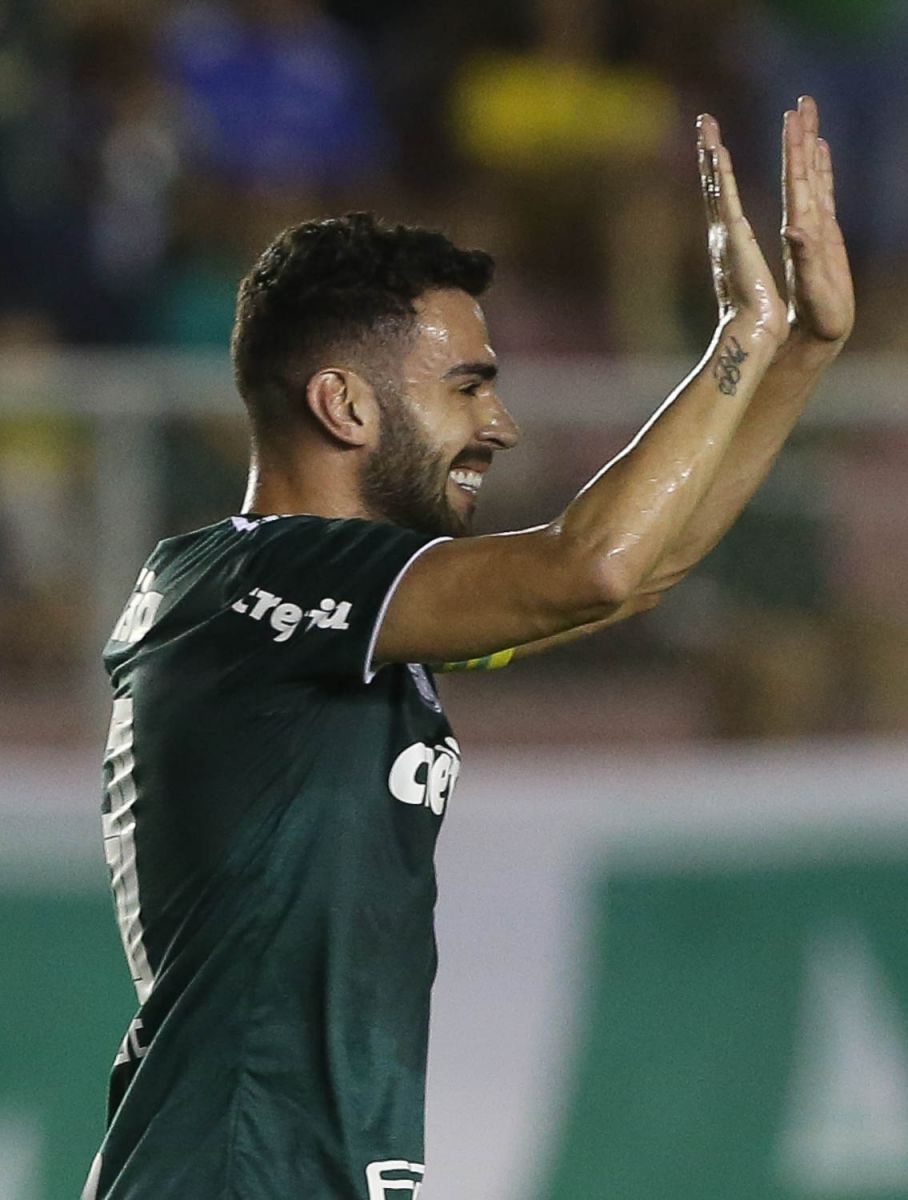 Cesar Greco/Ag Palmeiras/Divulgação_Bruno Henrique abriu a contagem