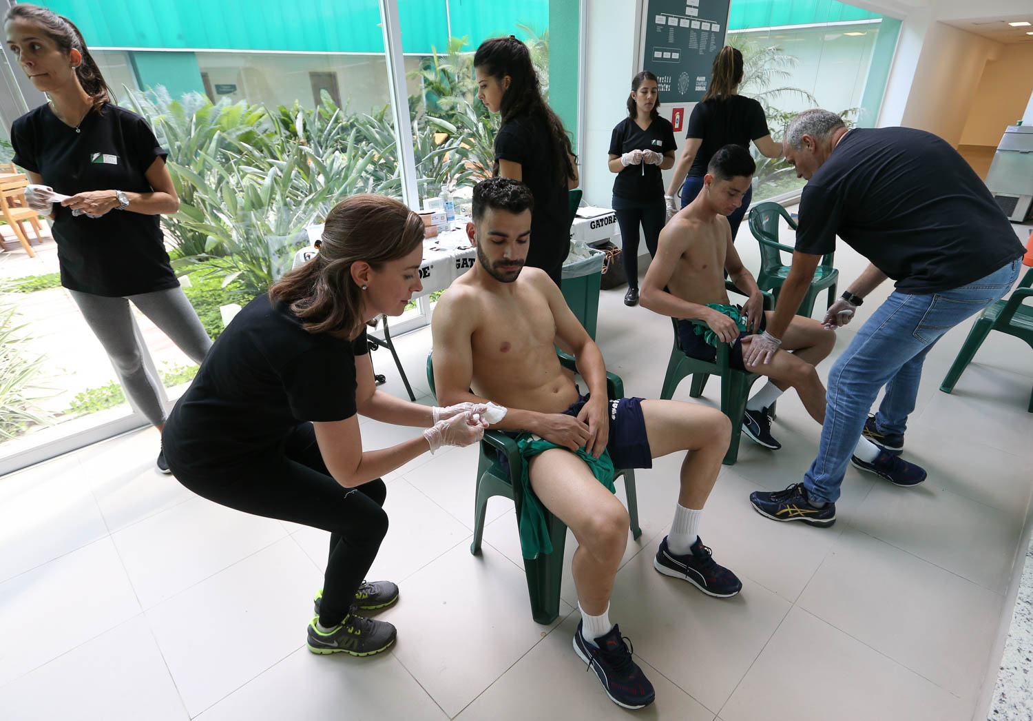 Cesar Greco/Ag Palmeiras/Divulgação_Atletas passaram pelo teste do suor em parceria com a Gatorade