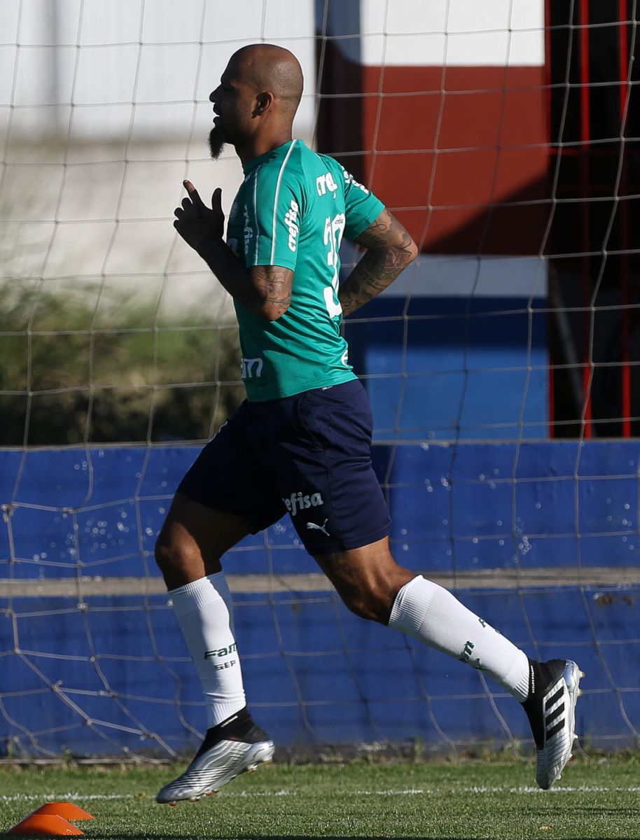 Cesar Greco/Ag. Palmeiras/Divulgação_Felipe Melo está prestes a completar 120 jogos pelo Palmeiras