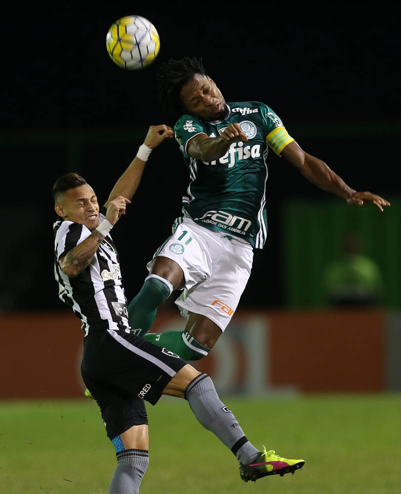 Cesar Greco/Ag.Palmeiras/Divulgação_Zé Roberto foi novamente titular na lateral-esquerda neste domingo (31)