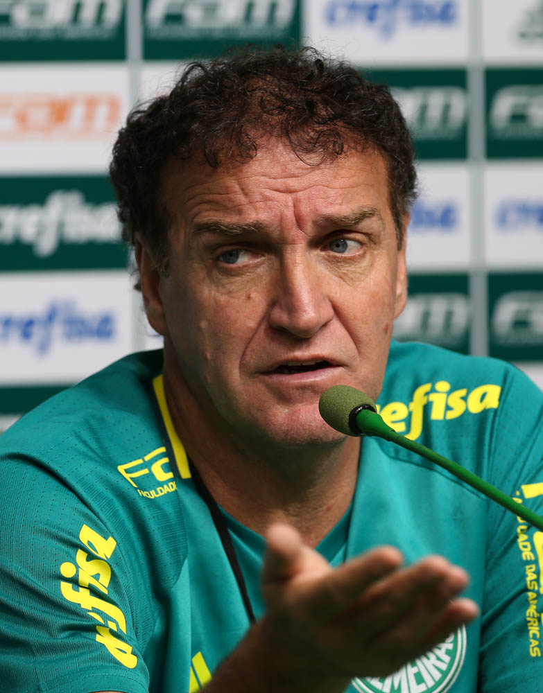 Cesar Greco/Ag.Palmeiras/Divulgação_Cuca concedeu entrevista coletiva na Academia de Futebol nesta sexta (19)