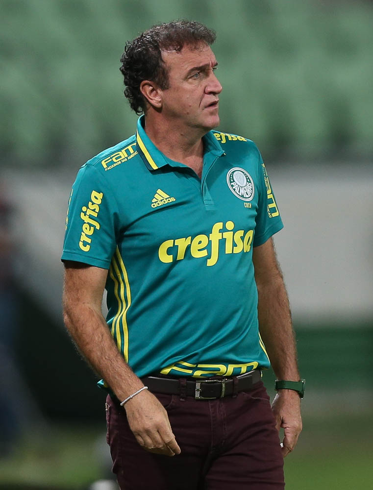 Cesar Greco/Ag Palmeiras/Divulgação _ 'Tem de ter calma porque o bom jogo encaixa', avaliou o técnico Cuca