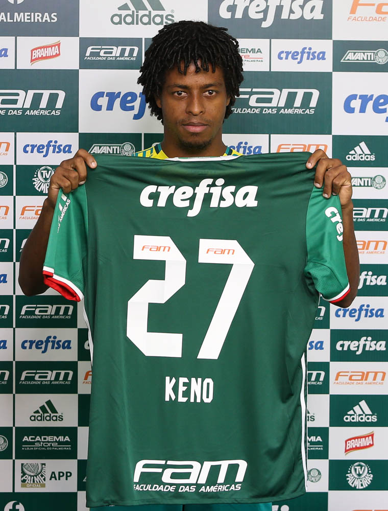 Cesar Greco/Ag.Palmeiras/Divulgação_Destaque do último Campeonato Brasileiro, Keno foi apresentado nesta terça (10)