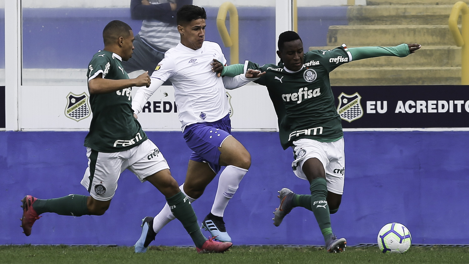 Fabio Menotti/Ag. Palmeiras/Divulgação_Na fase de classificação do Brasileiro Sub-20, o Palmeiras venceu o Cruzeiro por 3 a 1