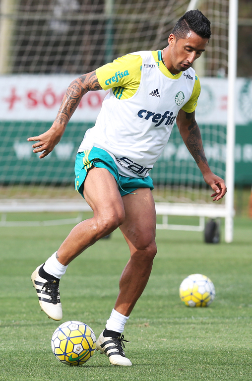 Fabio Menotti/Ag Palmeiras/Divulgação _ Barrios está de volta após defender a Seleção Paraguaia