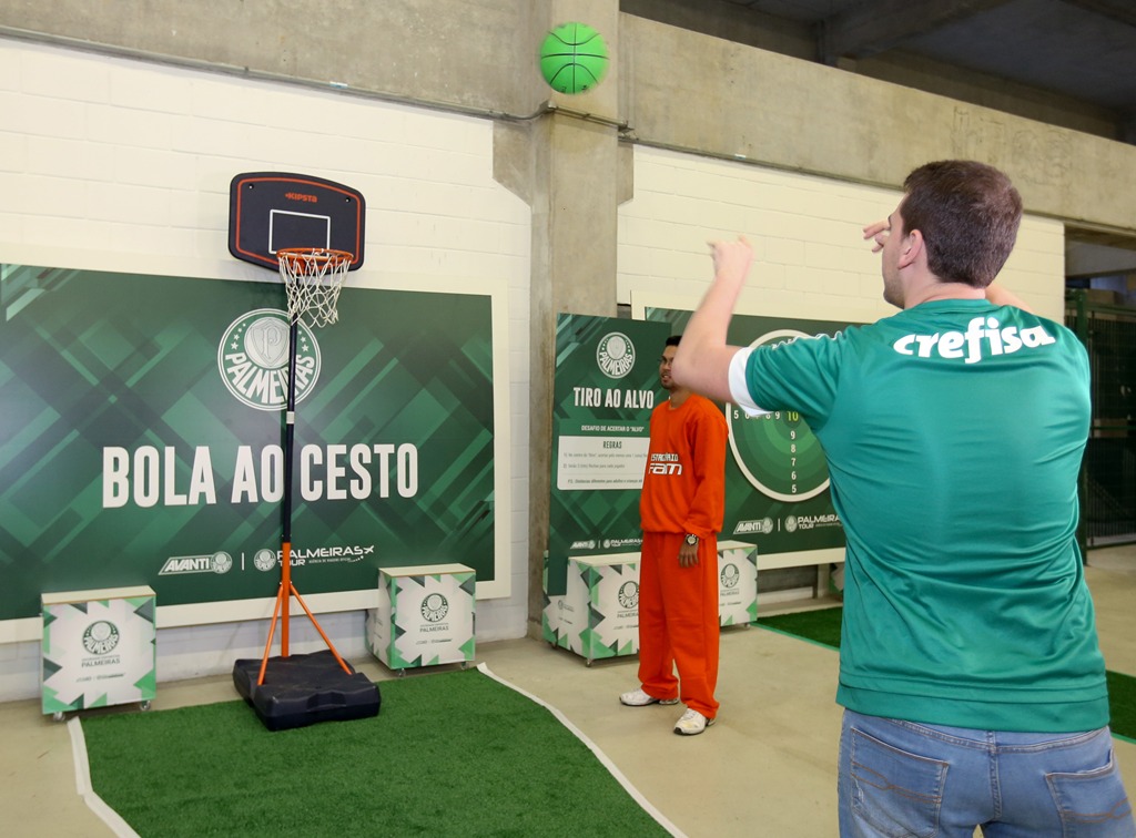 Fabio Menotti/Ag. Palmeiras/Divulgação _ Os torcedores participaram de várias atividades disponibilizadas antes da partida