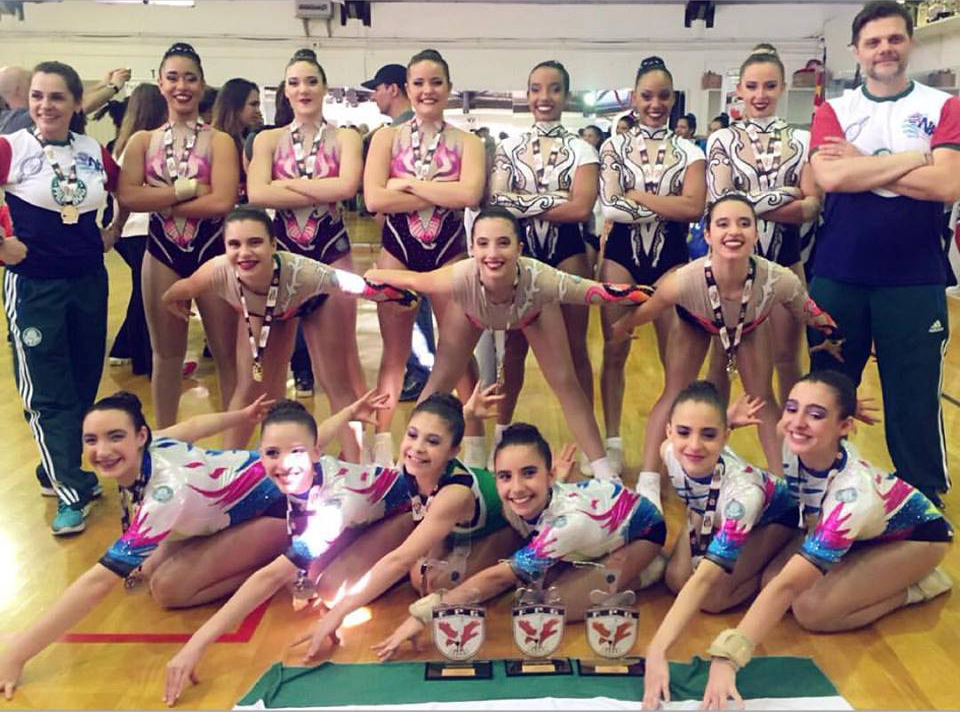 Divulgação_Equipe palmeirense teve ótimo desempenho no Campeonato Estadual de Ginástica Aeróbica 