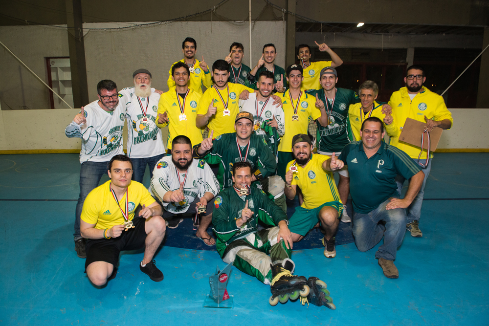 Bruno Basila/Divulgação_O Alviverde foi campeão estadual de hóquei in line adulto pela quarta vez na história