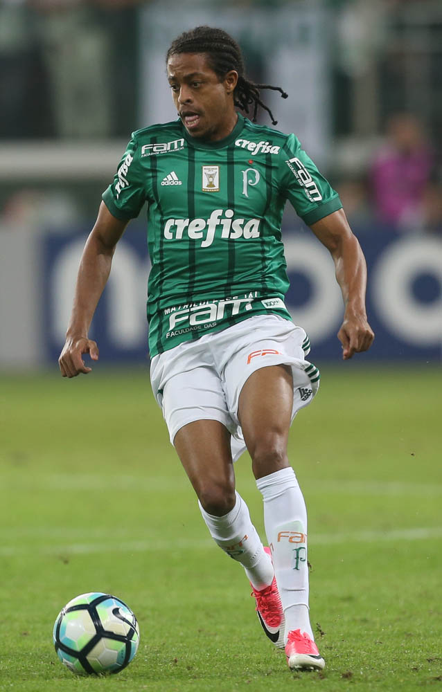 Cesar Greco/Ag Palmeiras/Divulgação_O 8º gol de Keno pelo Verdão abriu caminho para a vitória sobre a Ponte Preta