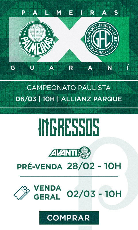 Palmeiras x Internacional: informações sobre venda de ingressos – Palmeiras