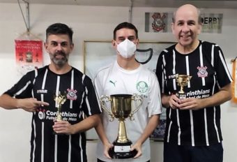 Jefferson Genta, botonista do Palmeiras conquista título paulista de futebol de mesa 