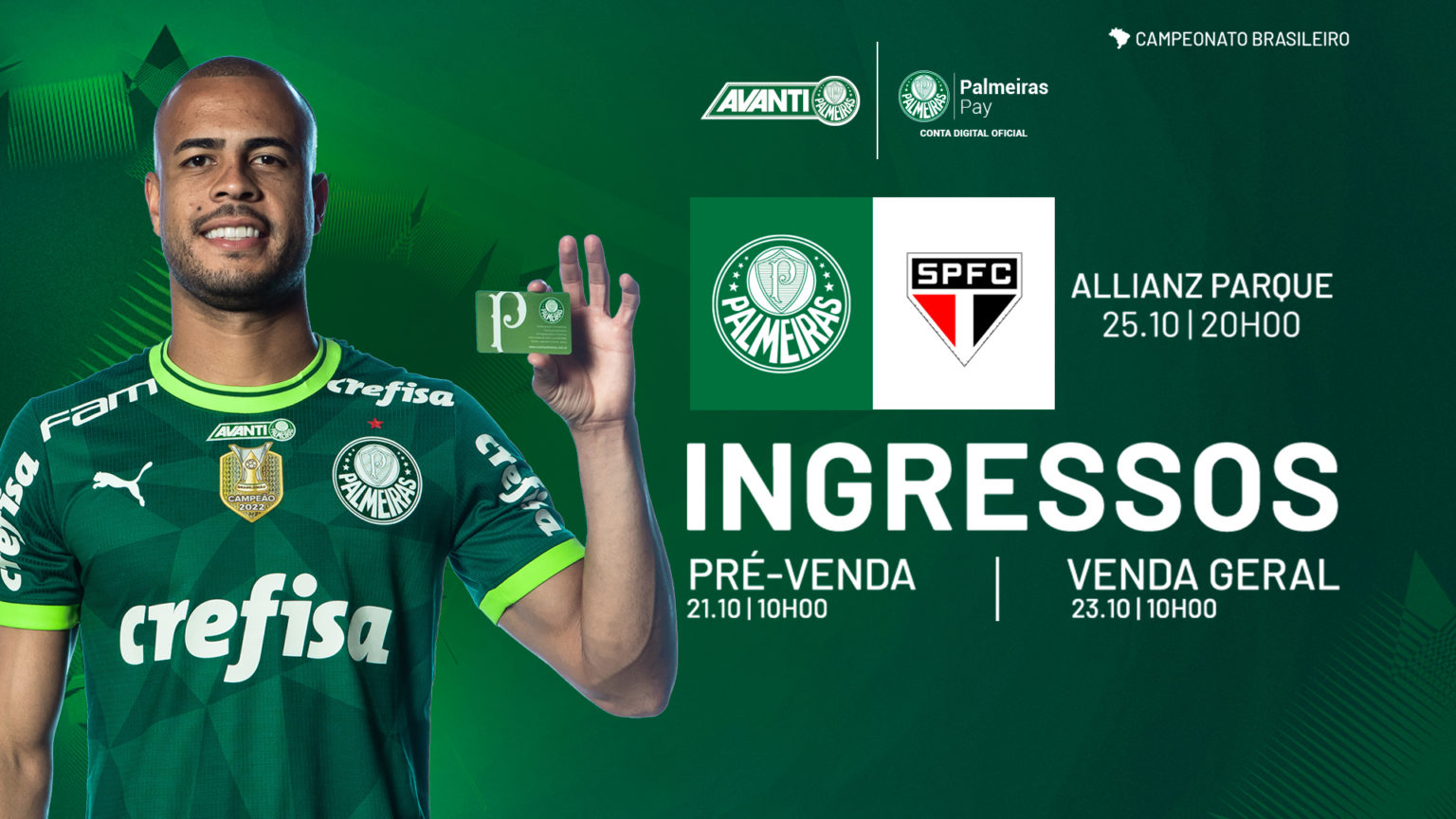 Venda de ingressos para clássico contra São Paulo no Allianz Parque ...