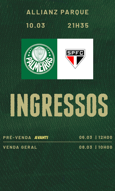 Saiba como garantir ingressos para jogos do Palmeiras no Mundial de